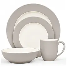 Aparelho de Jantar de Cerâmica Clássica e Durável para o Dia a Dia com 4 Peças, Formato Redondo e Material de Cerâmica, Noritake 5108-04X