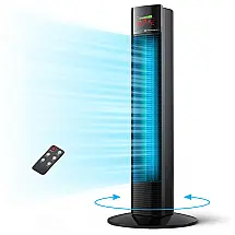 TaoTronics Ventilador de Torre c, Controle Remoto Portátil 60W 110V
