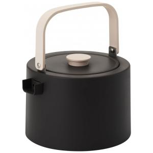 Chaleira de Chá 1 Litro em Aço Inoxidável com Desligamento Automático, Dr.HOWS, Cinza Escuro