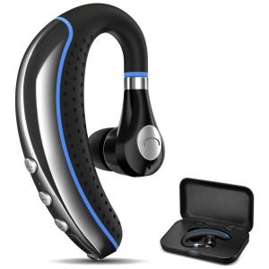 FIMITECH Fone de ouvido sem Fio Headset Bluetooth para Chamadas com Microfone, Preto