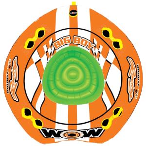 Boia Rebocável Inflável Para 4 Pessoas, Resistente, WOW SPORTS, Laranja