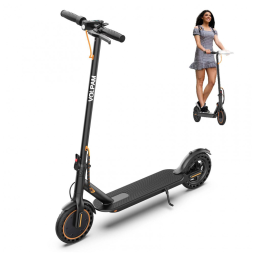 Patinete Elétrico VOLPAM Laranja e Preto Motor 350W Pneu Sólido 8,5"(21.6 cm) Dobrável LCD Adulto Modelo Q1