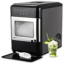 ADT Máquina de Gelo Automática Portátil até 19 kg de Gelo em 24h, c, Visor LCD Digital, 110V, Preta