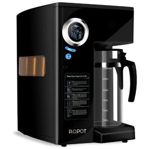 Filtro de Água de Bancada 3.4L com 4 Estágios de Filtração e Monitor Inteligente, KFLOW KFL ROPOT 180 BLACK, Preto