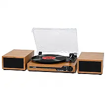 Toca-Discos de Vinil com Alto-Falantes Externos BT 5.3 Wireless Portátil,Udreamer,