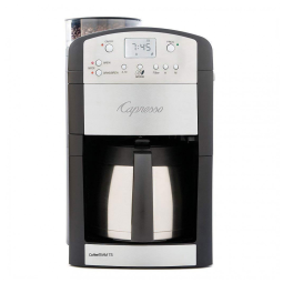 Cafeteira Elétrica Programável 2.4L em Aço Inoxidável com Painel Digital, 1000W, 110v, CAPRESSO 465.05, Preto