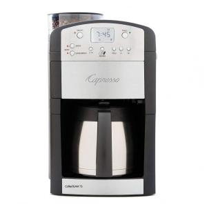 Cafeteira Elétrica Programável 2.4L em Aço Inoxidável com Painel Digital, 1000W, 110v, CAPRESSO 465.05, Preto