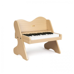 Piano de Madeira Inafntil com 25 Teclas com Controle Digital e Musicas Integradas, ZIPPY, Bege