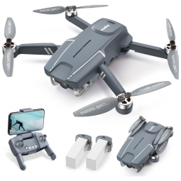 Drone com Câmera 4K UHD, 54 Min de Voo, Retorno para Casa e 2 Baterias, SYMA, Cinza