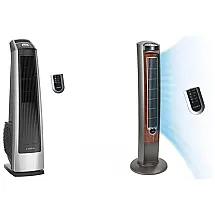Kit Ventilador de Torre Oscilante de Alta Velocidade, Lasko U35115 e T42954, 110V, Cinza