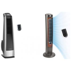 Kit Ventilador de Torre Oscilante de Alta Velocidade, Lasko U35115 e T42954, 110V, Cinza