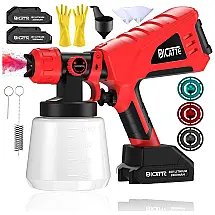 Pistola de Pintura Pulverizadora DICATTE 1L com 3 Modos de Pulverização, Vermelha