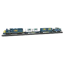 Conjunto de Trem Trenzinho Elétrico Escala 187, BACHMANN TRAINS 734, Azul