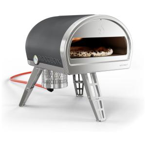 Forno de Pizza a Gás Portátil Profissional Aço Inox, ROCCBOX, Cinza