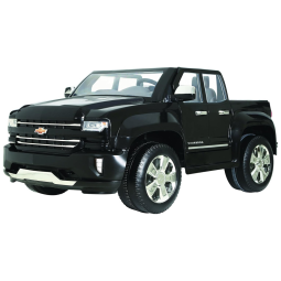 Chevy Carro Elétrico para Crianças, à Bateria 12V, 2 Assentos, até 8 km por hora, Idade 3, ROLLPLAY W461 P, Preto