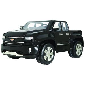 Chevy Carro Elétrico para Crianças, à Bateria 12V, 2 Assentos, até 8 km por hora, Idade 3, ROLLPLAY W461 P, Preto