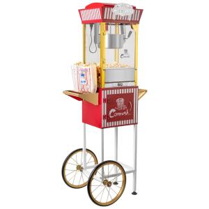 Carrinho de Pipoca Elétrico Retrô Produz até 11 Quilos por vez, 110v, CORNRUSH 8F, Preto