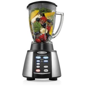 Liquidificador de Bancada 1,4L de Capacidade com 7 Velocidades, 110V 600W, Oster BVCB07-Z00-NP0, Preto e Cinza