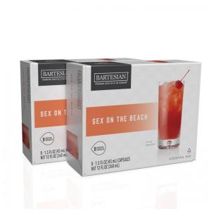Cápsulas de Coquetel Sex on the Beach para Máquina de Drinks Bartesian, 16 Un