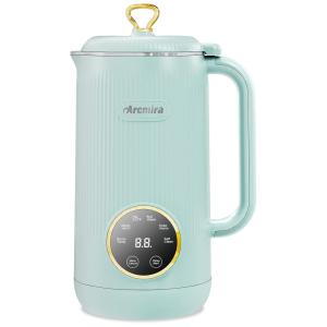 Máquina de Leite Vegetal Automática 600mL com Tela LED e Funções Manter Quente e Ferver Água, Arcmira, Azul Esverdeado