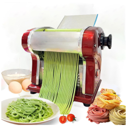 Máquina Elétrica de Fazer Macarrão, Lâmina Embutida de 2,5 mm, Largura da Massa 14 cm, Espessura Ajustável de 0,34 mm, SHILINTONG
