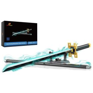 Kit de Construção Espada Tokitou com 771 Peças, JMBricklayer, Preta