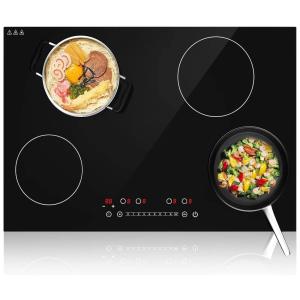 Cooktop de Indução de Embutir 4 Queimadores, 6400W, 220v, GTKZW, Preto