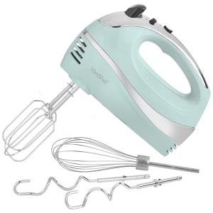 Batedeira de Mão com 5 Velocidades e Acessórios de Aço Inox, 250W, 110v, VONSHEF 13, 328US, Verde