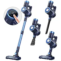 Aspirador de Pó Seco e Úmido 1L, 110v, PRETTYCARE W300 CORDLESS VACUUM CLEANER, Azul