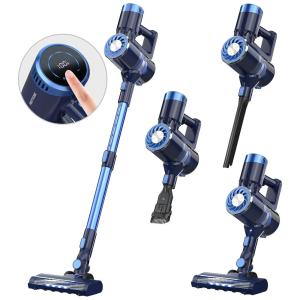 Aspirador de Pó Seco e Úmido 1L, 110v, PRETTYCARE W300 CORDLESS VACUUM CLEANER, Azul