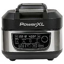 PowerXL MFC AF 6 Panela Elétrica Air Fryer 5L, Multifuncional 12 em 1, 110V, 1550W, Prata