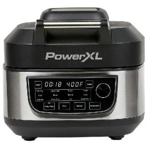 PowerXL MFC AF 6 Panela Elétrica Air Fryer 5L, Multifuncional 12 em 1, 110V, 1550W, Prata