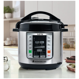 Panela de Pressão Elétrica 6 Litros 7 em 1 Programável, Aço Inoxidável, 110V, Wonderchef, Prata