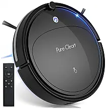Aspirador de Pó Robô com Sucção Forte 1200PA e Auto Carregamento, 110v, SERENELIFE PUCRCX70, Preto