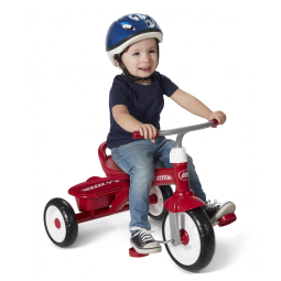 Triciclo Infantil com Cesto para Crianças de 2 a 5 Anos, Radio Flyer, Vermelho