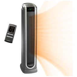 Aquecedor Elétrico Cerâmico com Controle Remoto e Termostato Ajustável, 1500W, 110v, LASKO 5572, Preto