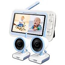 Babá Eletrônica LeReve com Tela HD, 2 Câmeras, Redutor de Ruído e Detector de Choro