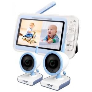 Babá Eletrônica LeReve com Tela HD, 2 Câmeras, Redutor de Ruído e Detector de Choro