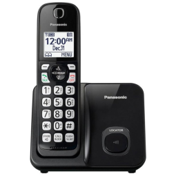 Telefone sem Fio com 1 Aparelho, PANASONIC KX TGD510B, Preto