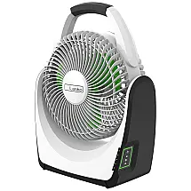 Ventilador Pessoal Portátil com Bateria de Íon de Lítio de 18V, Dura até 15 horas e 5 Velocidades, Lasko RB200, Branco