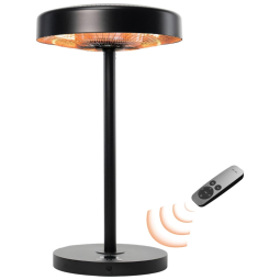 Aquecedor Externo Elétrico com Porta USB, 3 Modos de Aquecimento e Temporizador de 24H, 110V 1500W, EAST OAK, Preto