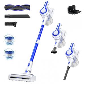 Aspirador de Pó EICOBOT AR182 sem Fio com Acessórios, Silencioso e Farol de LED Ideal para Pets, 110V, Branco