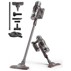 Aspirador de Pó sem Fio 9 em 1 com Sucção Poderosa 30000pa, Motor de 600 W, MOYSOUL, Cinza Escuro