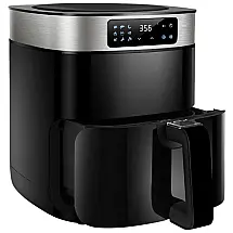 Fritadeira Elétrica AirFryer, Capacidade 5L com Painel Digital, 1500W, 110v, KITCOOK AF5502, Preto
