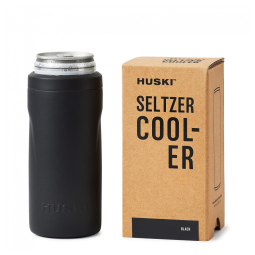 Porta Latas Térmico Huski em Aço Inoxidável, Preto