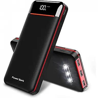 Powerbank 25000mAh Carregador Portátil Lanterna