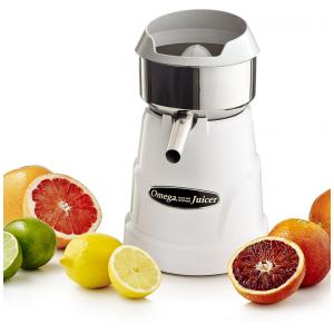 Espremedor Elétrico Profissional de Frutas Omega C10W Multifuncional, 110V 120W, Branco