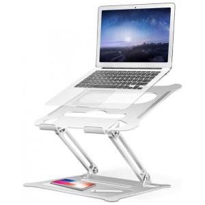 Suporte Ergonômico Laptop Ajustável Dobrável 25, 44Cm, SUEPERGOD, Prateado