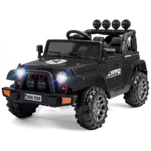 Carro Elétrico Infantil 2 Assentos 3 Velocidades MP3 e Bluetooth, 12V, JOINATRE, Preto