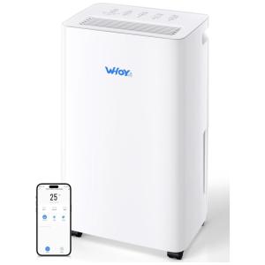 Desumidificador para Casa, 186 metros quadrados, Até 23,65 Litros, Reservatório de 1,6 Litros, App Control, Mangueira de Drenagem 1,5m